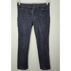 The Limited Womens Regular Fit Stretch Skinny Jeans Ankle Length Dark Wash Size